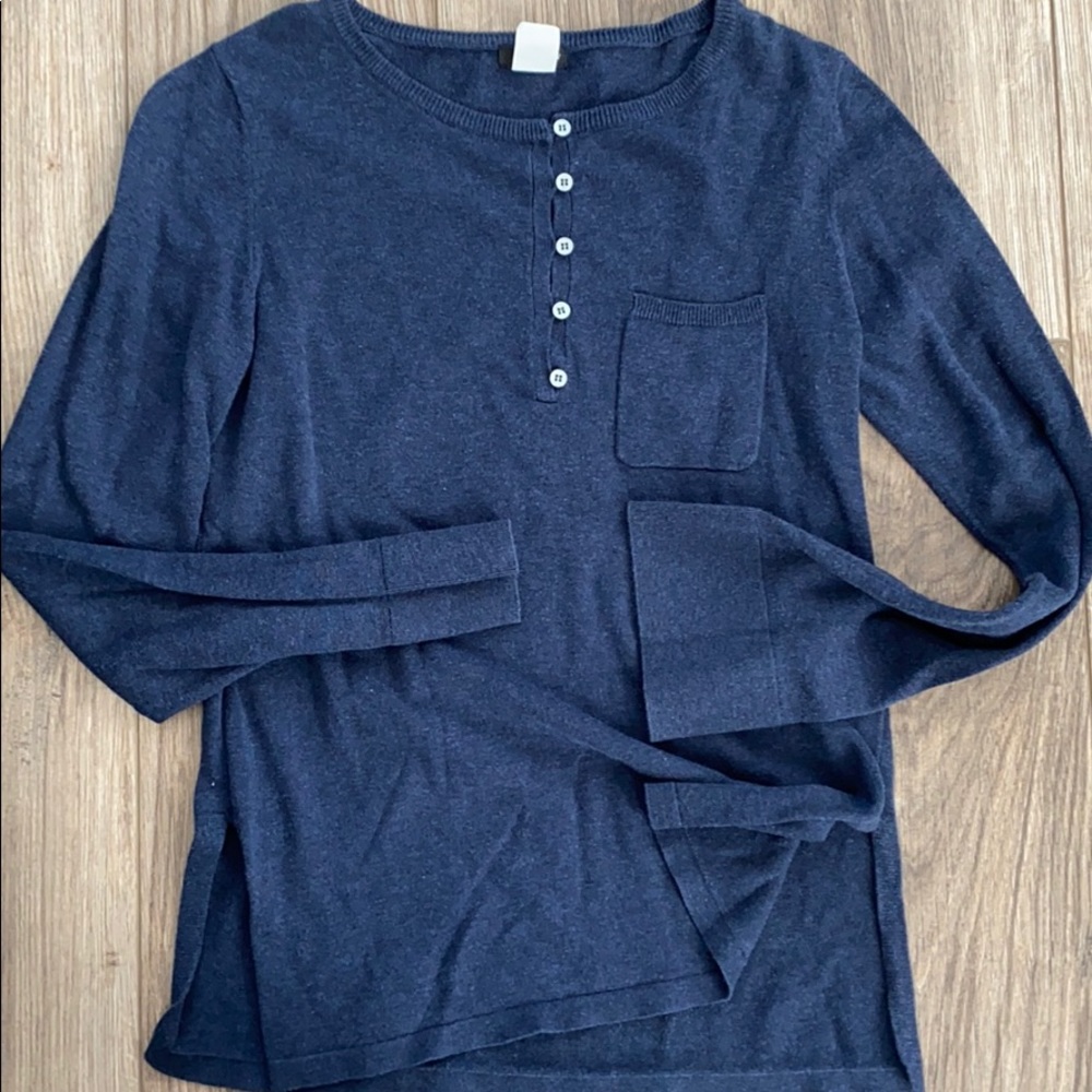 JCrew Navy Henley